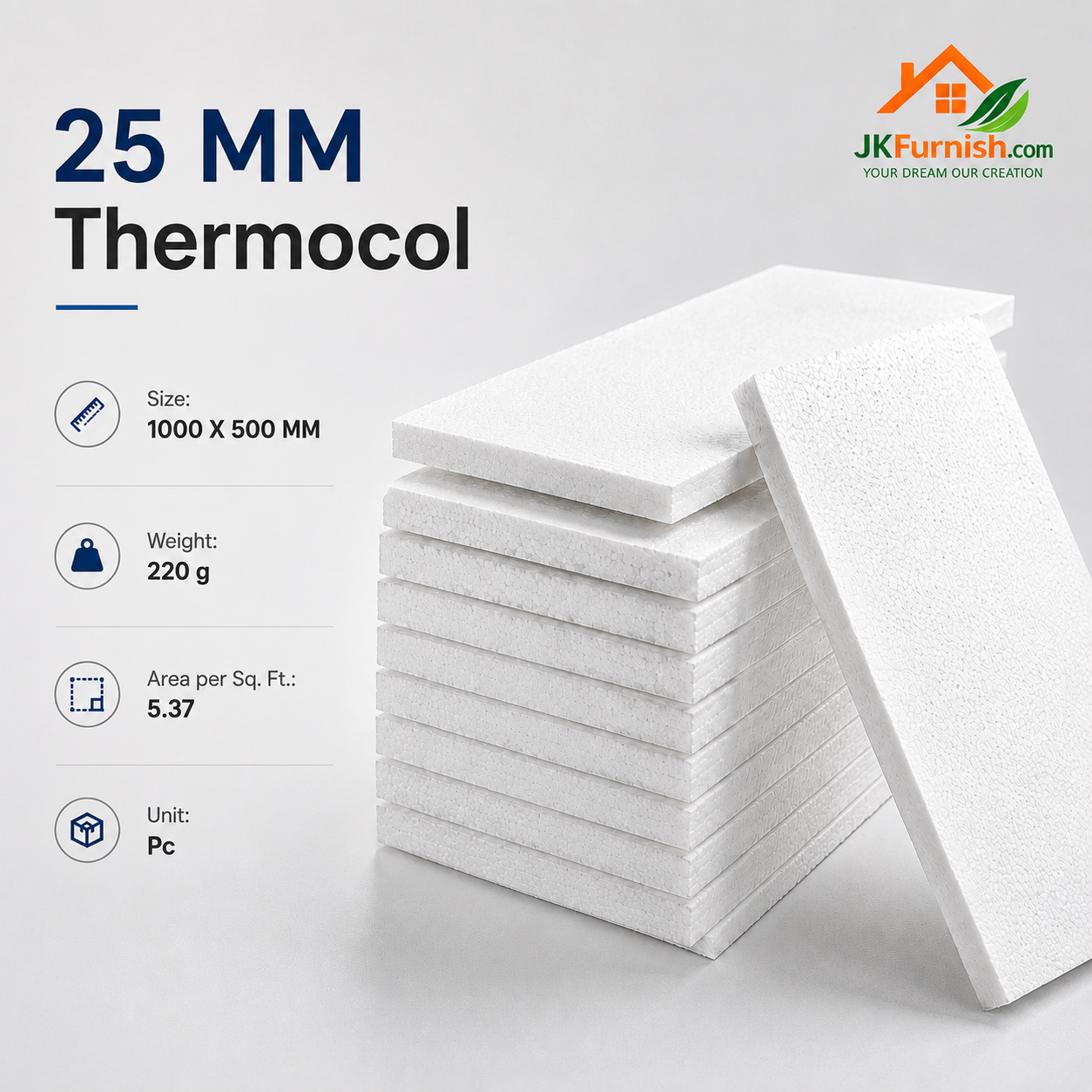 25 MM Thermocol 